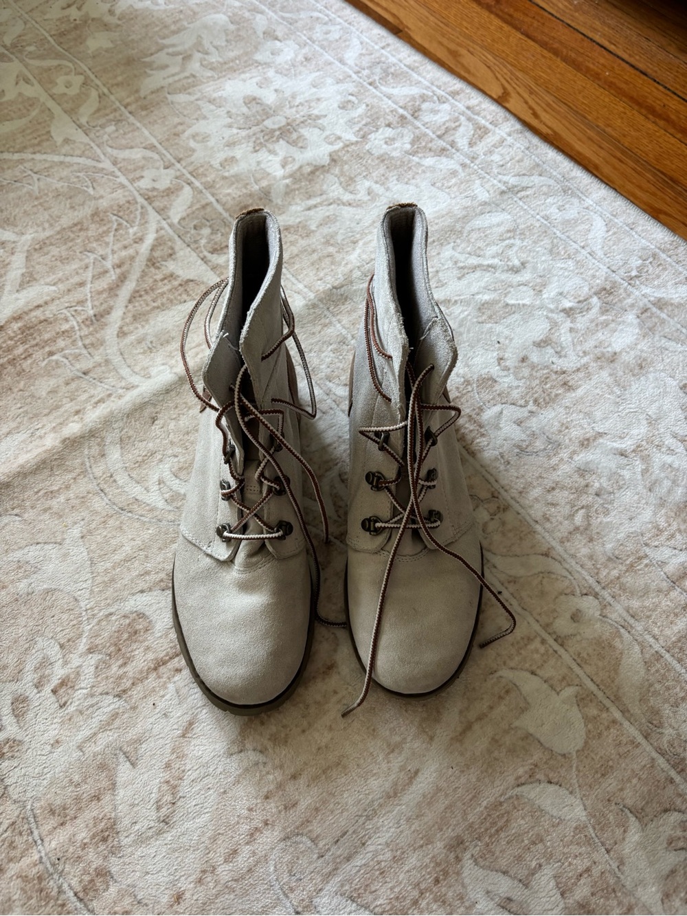 The North Face Women's Lace-Up Ankle Boots in Light Beige